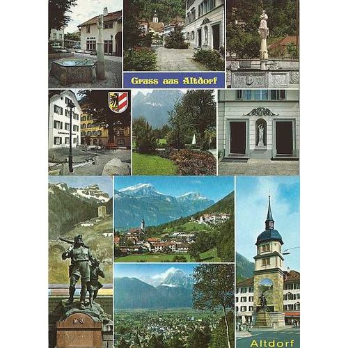 Suisse, Lot 2 Belles Cartes Postales Neuves, Vues D' Altdorf - Canton D' Uri, Patrie De Guillaume Tell.