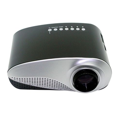 802 Mini Projecteur Vidéoprojecteur Portable Multimédia Home Cinéma Full HD ordinateur Noir
