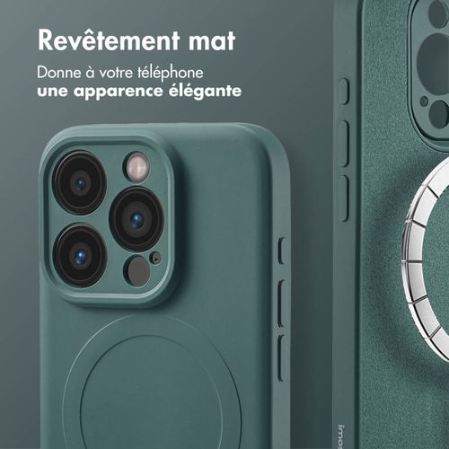 Imoshion Coque Couleur Avec Magsafe Iphone 15 Pro Vert Foncé