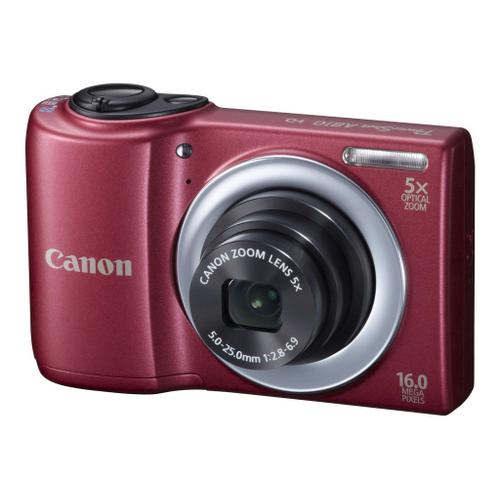 Canon PowerShot A810 - Appareil photo numérique - compact - 16.0 MP - 720 p - 5x zoom optique - rouge