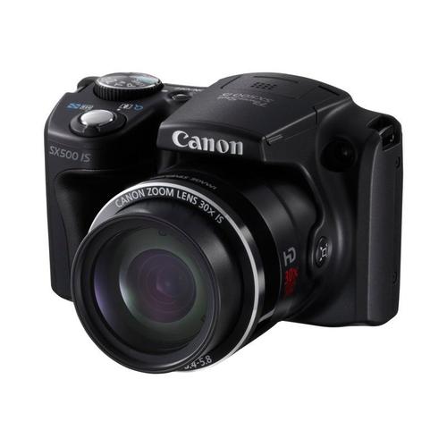Canon PowerShot SX500 IS - Appareil photo numérique - compact - 16.0 MP - 720 p - 30x zoom optique - noir