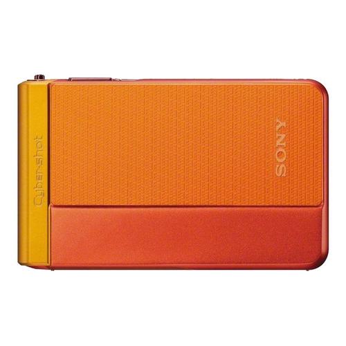 Sony Cyber-shot DSC-TX30 - Appareil photo numérique - compact - 18.2 MP - 5x zoom optique - Carl Zeiss - sous-marin jusqu'à 10 m - orange