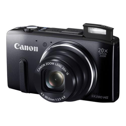 Canon PowerShot SX280 HS - Appareil photo numérique - compact - 12.1 MP - 20x zoom optique - Wi-Fi - noir