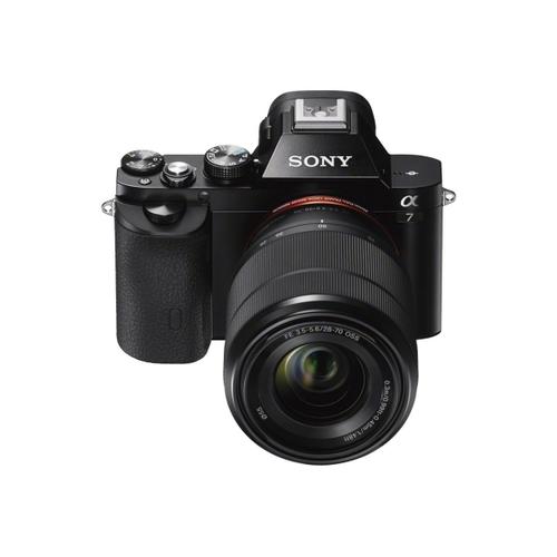 Sony a7 ILCE-7K Appareil photo numérique Hybride avec objectif Zuiko 28-70 mm noir