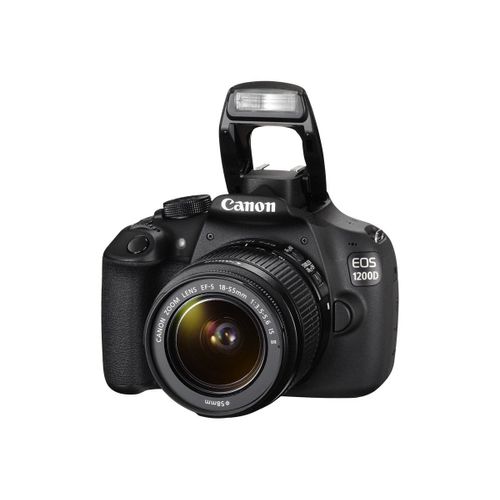 Canon EOS 1200D - Appareil photo numérique - Reflex - 18.0 MP - APS-C - 1080p - 3x zoom optique objectif EF-S 18-55 mm IS II - noir
