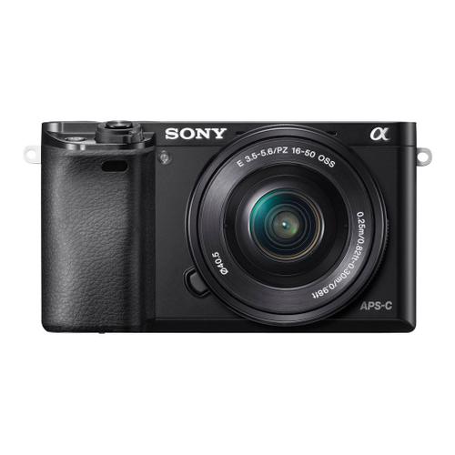 Sony a6000 ILCE-6000L - Appareil photo numérique - sans miroir - 24.3 MP - APS-C - 1080p - 3x zoom optique objectif 16-50 mm - Wi-Fi, NFC - noir