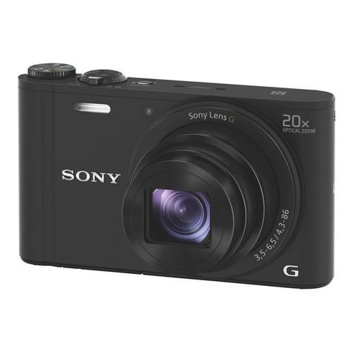 Sony Cyber-shot DSC-WX350 - Appareil photo numérique - compact - 18.2 MP - 20x zoom optique - Wi-Fi, NFC - noir