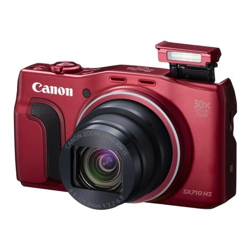 Canon PowerShot SX710 HS - Appareil photo numérique - compact - 20.3 MP - 30x zoom optique - Wi-Fi, NFC - rouge