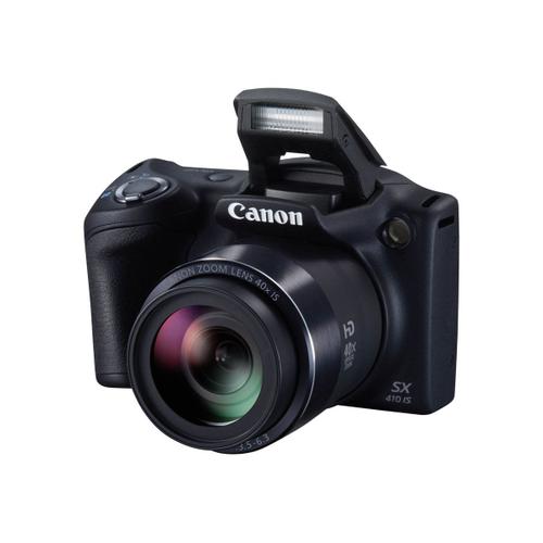Canon PowerShot SX410 IS - Appareil photo numérique - compact - 20.0 MP - 720 p - 40x zoom optique - noir