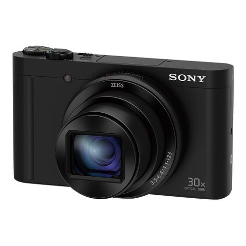 Appareil photo Compact Sony Cyber-shot DSC-WX500 NoirWX500 - Appareil photo numérique - compact - 18.2 MP - 30x zoom optique - ZEISS - Wireless LAN, NFC - noir