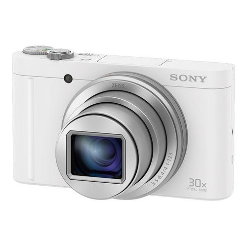 Appareil photo Compact Sony Cyber-shot DSC-WX500 BlancWX500 - Appareil photo numérique - compact - 18.2 MP - 30x zoom optique - ZEISS - Wireless LAN, NFC - blanc