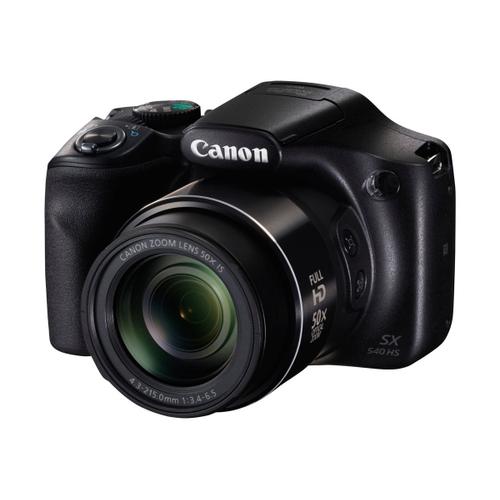 Canon PowerShot SX540 HS - Appareil photo numérique - compact - 20.3 MP - 1080p / 60 pi/s - 50x zoom optique - Wi-Fi, NFC - noir