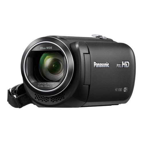 Panasonic HC-V380 - Caméscope - 1080p / 50 pi/s - 2.51 MP - 50x zoom optique - carte Flash - Wi-Fi