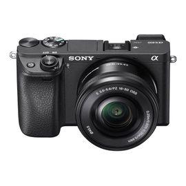 Appareil photo Système sans miroir ILCE-6300L Appareil photo numérique - sans miroir - 24.2 MP - APS-C - 4K / 30 pi/s - 3x zoom optique objectif 16-50 mm - Wi-Fi, NFC