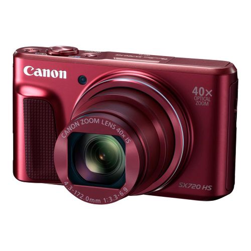 Canon PowerShot SX720 HS - Appareil photo numérique - compact - 20.3 MP - 1080p / 60 pi/s - 40x zoom optique - Wi-Fi, NFC - rouge