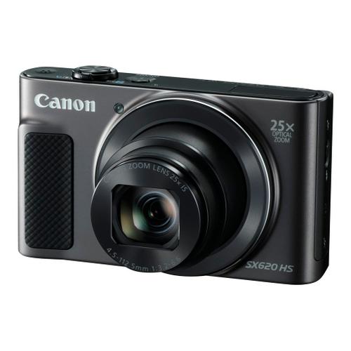 Appareil photo Compact Canon PowerShot SX620 HS Noir compact - 20.2 MP - 1080p / 30 pi/s - 25x zoom optique - Wi-Fi, NFC - noir