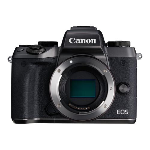 Appareil photo Système sans miroir Canon EOS M5 sans miroir - 24.2 MP - APS-C - 1080p / 60 pi/s - 3x zoom optique lentille EF-M 15-45 mm - Wireless LAN, NFC, Bluetooth - noir