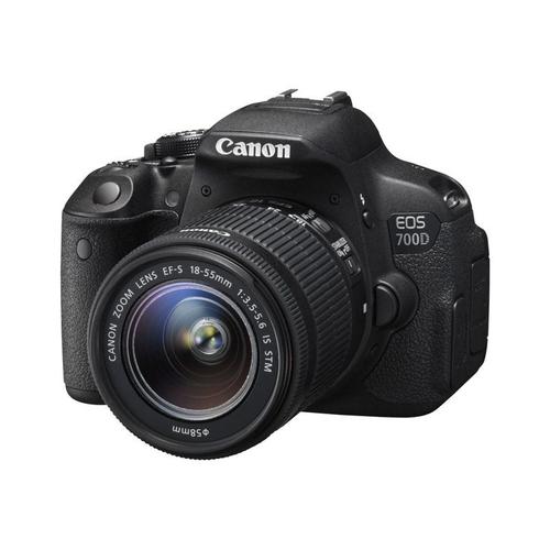 Canon EOS 700D - Appareil photo numérique - Reflex - 18.0 MP - APS-C - 1080p / 30 pi/s - 3x zoom optique objectif EF-S 18-55 mm DC III