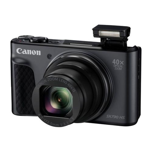 Canon PowerShot SX730 HS - Travel Kit - appareil photo numérique - compact - 20.3 MP - 1080p / 60 pi/s - 40x zoom optique - Wi-Fi, NFC, Bluetooth - noir