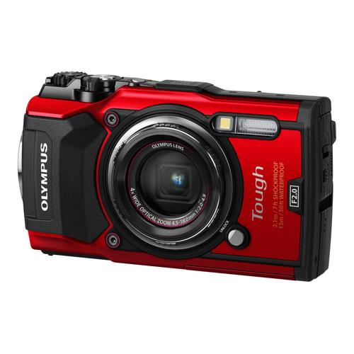 Appareil photo Compact Olympus Tough TG-5 Rouge Appareil photo numérique - compact - 12.0 MP - 4K / 30 pi/s - 4x zoom optique - Wi-Fi - sous-marin jusqu'à 15 m - rouge