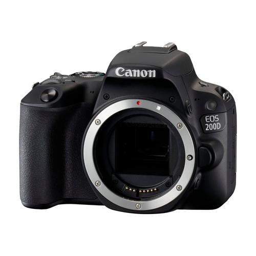 Canon EOS 200D - Appareil photo numérique - Reflex - 24.2 MP - APS-C - 1080p / 60 pi/s - 3x zoom optique objectif EF-S 18-55 mm IS STM - Wi-Fi, Bluetooth, NFC - noir