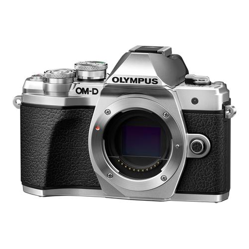 Appareil photo Système sans miroir Olympus OM-D E-M10 Mark IIIM10 Mark III - Appareil photo numérique - sans miroir - 16.1 MP - Quatre tiers - 4K / 30 pi/s - corps uniquement - Wi-Fi - argent