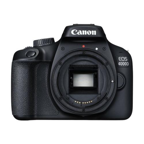 Canon EOS 4000D - Appareil photo numérique - Reflex - 18.0 MP - APS-C - 1080p / 30 pi/s - corps uniquement - Wi-Fi - noir