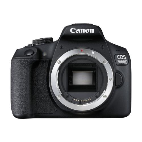 Appareil photo Reflex Canon EOS 2000D Boîtier nu Reflex - 24.1 MP - APS-C - 1080p / 30 pi/s - corps uniquement - Wi-Fi, NFC