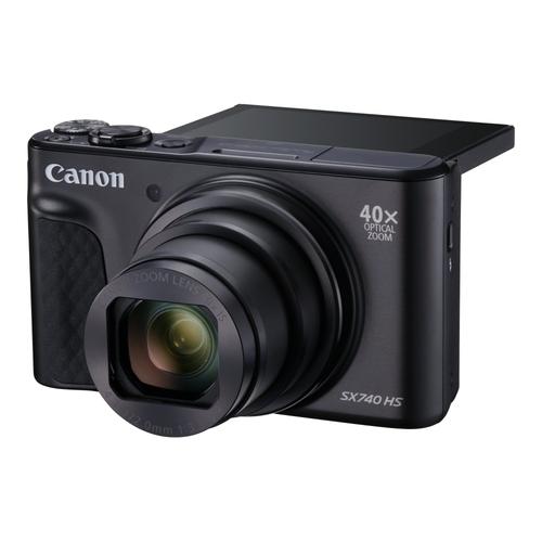 Appareil photo Compact Canon PowerShot SX740 HS Noir compact - 20.3 MP - 4K / 30 pi/s - 40x zoom optique - Wireless LAN, Bluetooth - noir