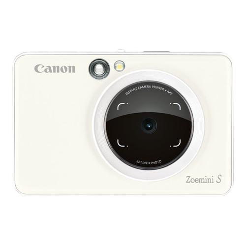 Appareil photo Compact Canon Zoemini S Blanc compact avec imprimante photo instantanée - 8.0 MP - Bluetooth, NFC - blanc perle