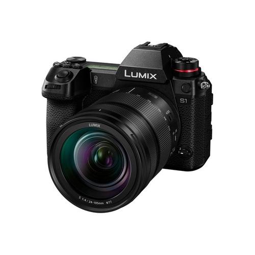 Panasonic Lumix S1M - Appareil photo numérique - sans miroir - 24.2 MP - Cadre plein - 4K / 60 pi/s - 4.4x zoom optique objectif F4 Macro O.I.S de 24-105 mm - Wi-Fi, Bluetooth