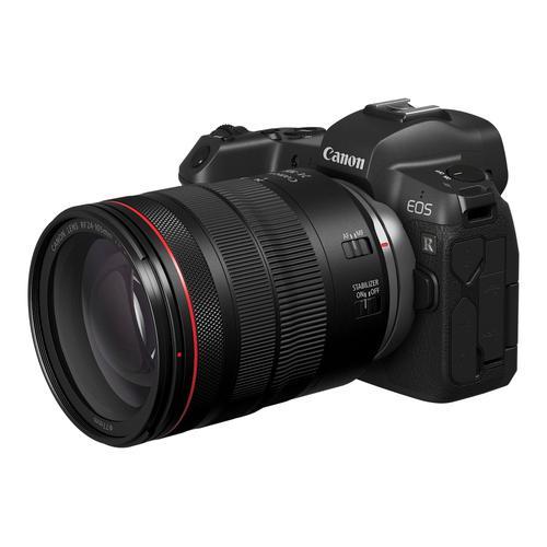 Canon EOS R - Appareil photo numérique - sans miroir - 30.3 MP - Cadre plein - 4K / 30 pi/s - 4.3x zoom optique objectif RF 24-105 mm F4-7.1 IS STM - Wi-Fi, Bluetooth