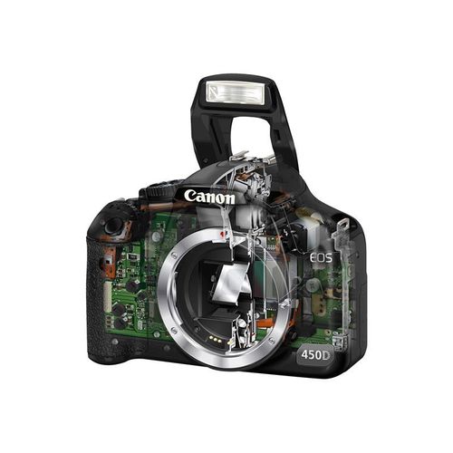 Appareil photo Reflex Reflex - 12.2 MP - APS-C - 3x zoom optique objectif EF-S 18-55 mm IS - noir