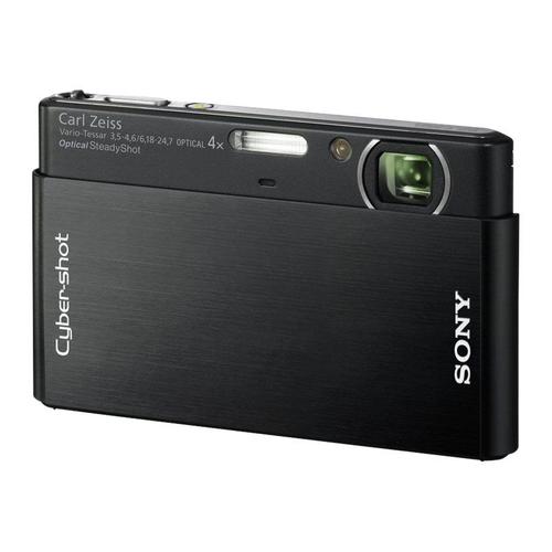 Appareil photo Compact Sony Cyber-shot DSC-T77/B NoirT77/B - Appareil photo numérique - compact - 10.1 MP - 4x zoom optique - Carl Zeiss - noir