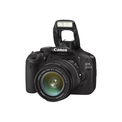 Appareil photo Reflex Canon EOS 550D + Objectif EF-S 18-55 mm IS II Reflex - 18.0 MP - APS-C - 1080p - 3x zoom optique objectif EF-S 18-55 mm IS II