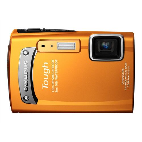 Olympus Tough TG-310 - Appareil photo numérique - compact - 14.0 MP - 3.6x zoom optique - sous-marin jusqu'à 3 m - orange