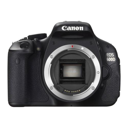 Appareil photo Reflex Canon EOS 600D Boîtier nu Reflex - 18.0 MP - APS-C - 1080p / 30 pi/s - corps uniquement