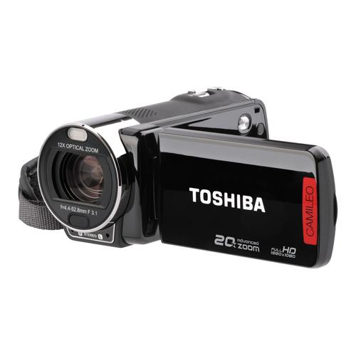 Toshiba CAMILEO X200 - Caméscope - 1080p - 8.0 MP - 12x zoom optique - flash 128 Mo - carte Flash - noir