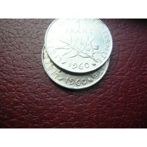 Rare 1 Franc Semeuse 1960 Avec Le Gros Zéro