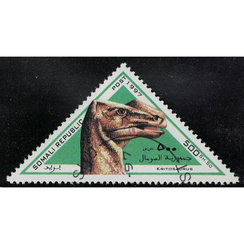 Somalie 1997 Oblitéré Used Animaux Préhistoriques Éteints Dinosaure Kritosaurus Su