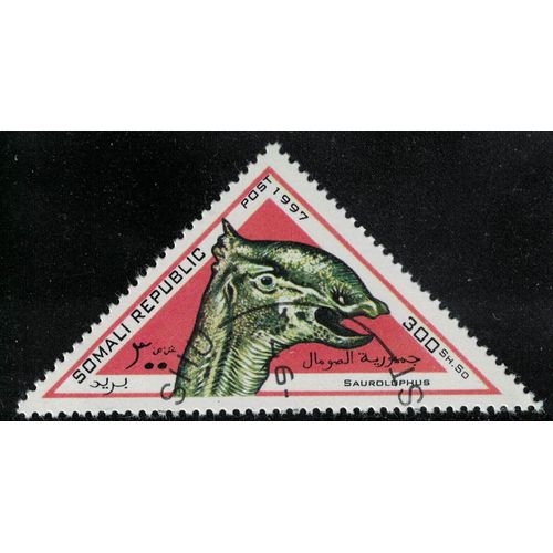 Somalie 1997 Oblitéré Used Animaux Préhistoriques Éteints Dinosaure Saurolophus Su