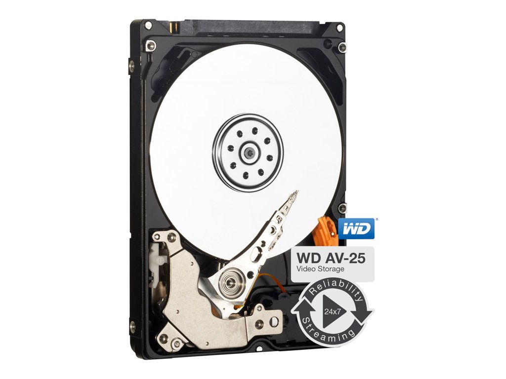 WD AV-25 WD5000LUCT - Disque dur - 500 Go - interne - 2.5" - SATA 3Gb/s - 5400 tours/min - mémoire tampon : 16 Mo