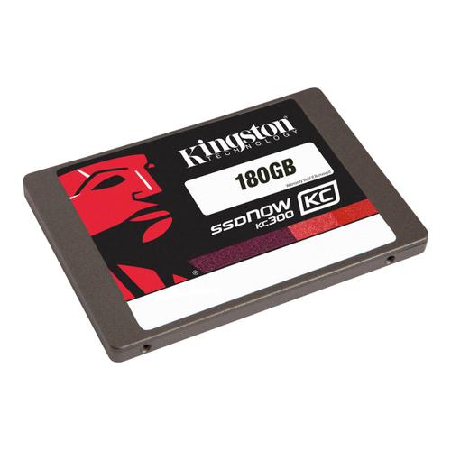 Kingston SSDNow KC300 - SSD - chiffré - 180 Go - interne - 2.5" - SATA 6Gb/s - AES 256 bits - Self-Encrypting Drive (SED), TCG Opal Encryption 2.0