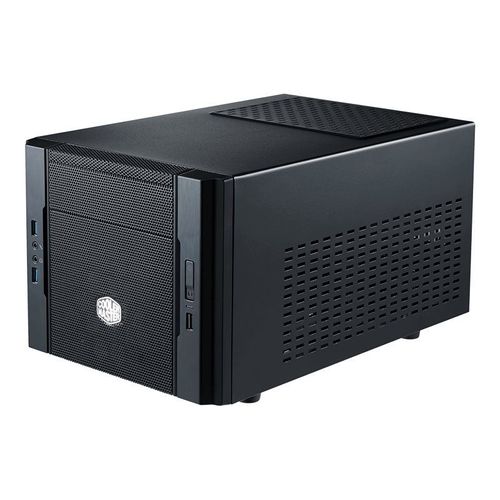 Cooler Master Elite 130 - USFF - mini ITX - pas d'alimentation (ATX / PS/2) - noir - USB/Audio