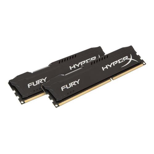 HyperX FURY - DDR3 - kit - 8 Go: 2 x 4 Go - DIMM 240 broches - 1333 MHz / PC3-10600 - CL9 - 1.5 V - mémoire sans tampon - non ECC - noir