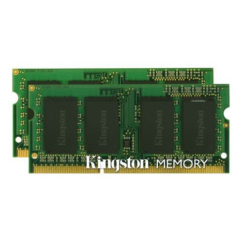 Kingston - DDR3L - kit - 16 Go: 2 x 8 Go - SO DIMM 204 broches - 1600 MHz / PC3L-12800 - CL11 - 1.35 V - mémoire sans tampon - non ECC