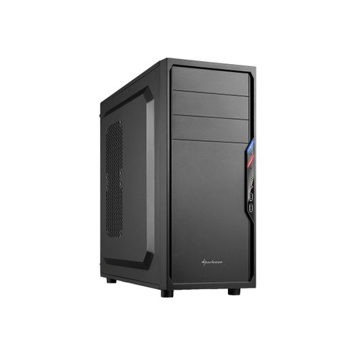 Sharkoon VS4-S - Tour - ATX - pas d'alimentation - noir - USB/Audio