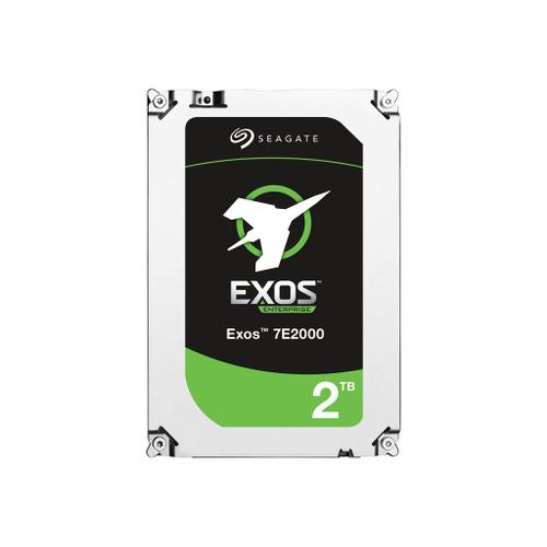 Seagate Exos 7E2000 ST2000NX0263 - Disque dur - 2 To - interne - 2.5" SFF - SAS 12Gb/s - nearline - 7200 tours/min - mémoire tampon : 128 Mo