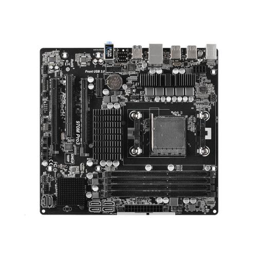 ASRock 970M Pro3 - Carte-mère - micro ATX - Socket AM3+ - AMD 970 Chipset - USB 3.0 - Gigabit LAN - audio HD (8 canaux)