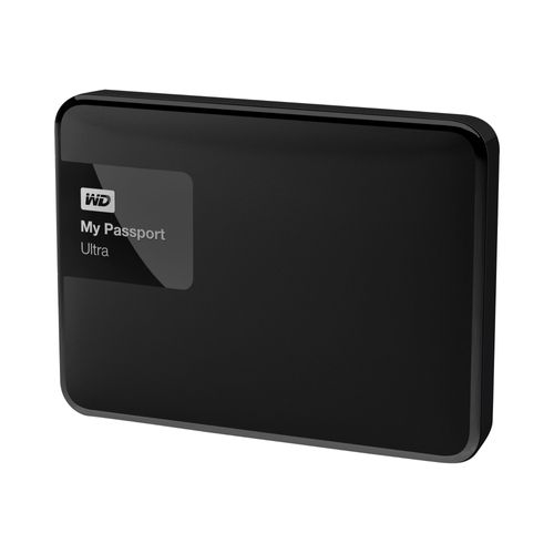 WD My Passport Ultra WDBBKD0030BBK - Disque dur - chiffré - 3 To - externe (portable) - USB 3.0 - AES 256 bits - noir classique